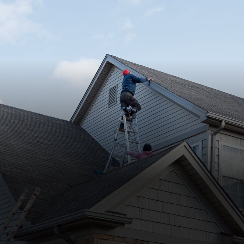 NuHome Roofing and Siding Calgary performing a luxury roof replacement.